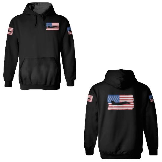 F-14 Tomcat Fighter Jet American Flag F14 Tomcat 3D Hoodies