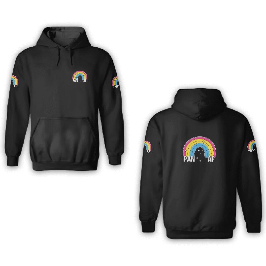 Pan AF Pansexual Pride Flag Rainbow 3D Hoodies