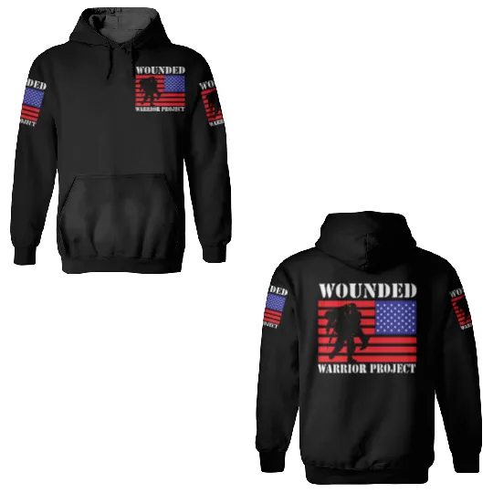 Wounded Warrior Project Us Flag 3D Hoodies