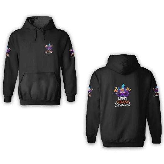 Mardi grass Carnival 3D Hoodies