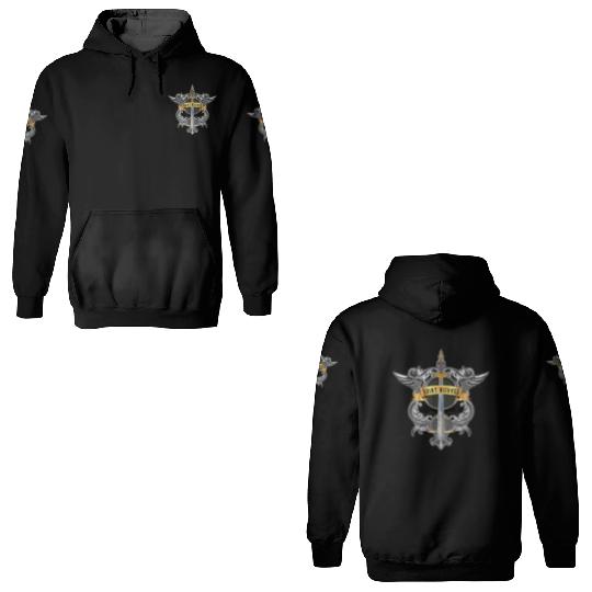 Sword of Saint Michael the Archangel Catholic Men 3D Hoodies