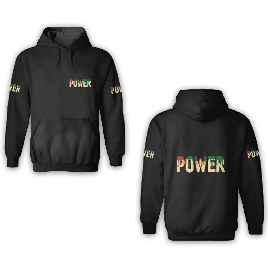 Black Power 3D Hoodies