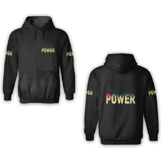 Black Power 3D Hoodies