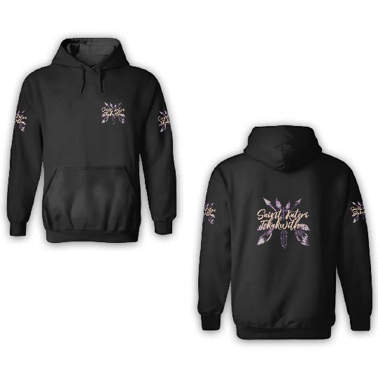 St Kateri Tekakwitha Saint Catholic Lily of the Mo 3D Hoodies
