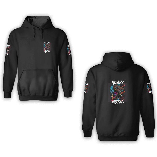 Graffiti Style - Heavy Metal 3 3D Hoodies