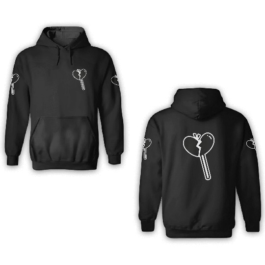 Broken Heart Lollipop Candy 3D Hoodies