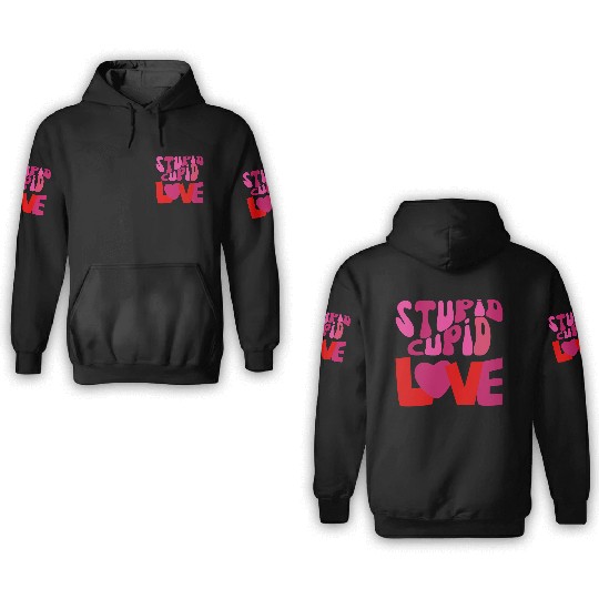 stupid cupid 3D Hoodies