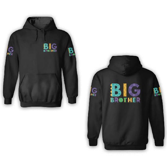 Big Brother Boy Dino Lover 3D Hoodies