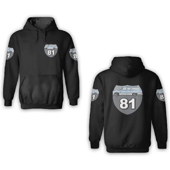 81 Light Blue 3D Hoodies
