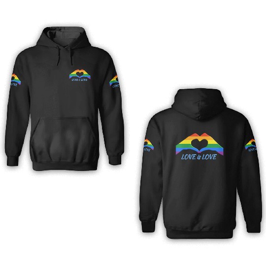 Love is Love 2 3D Hoodies