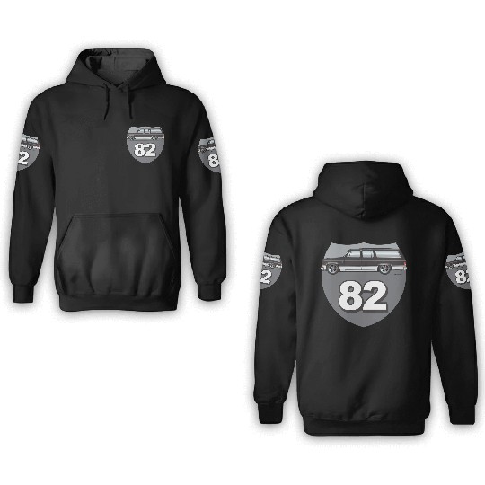 82 Midnight Black 3D Hoodies