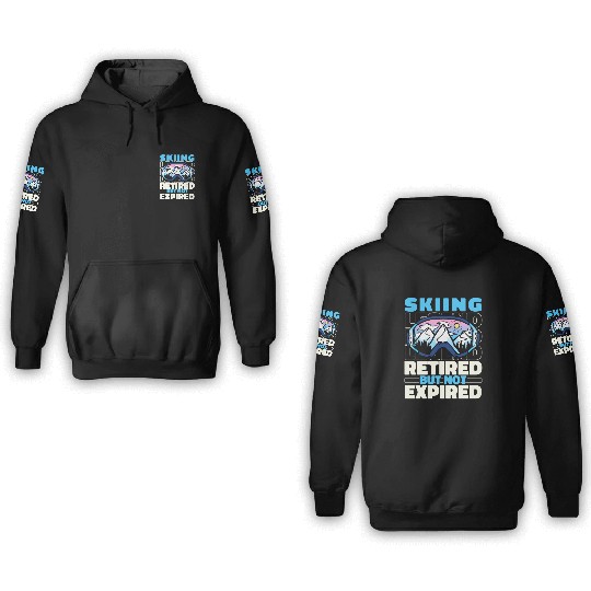 Skiing Skier Retired 3D Hoodies