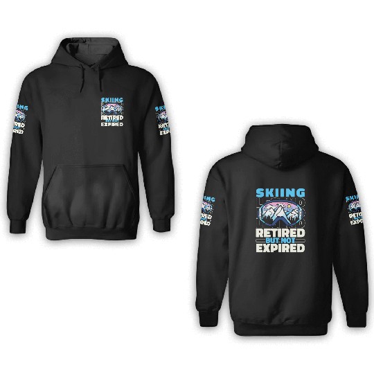 Skiing Skier Retired 3D Hoodies