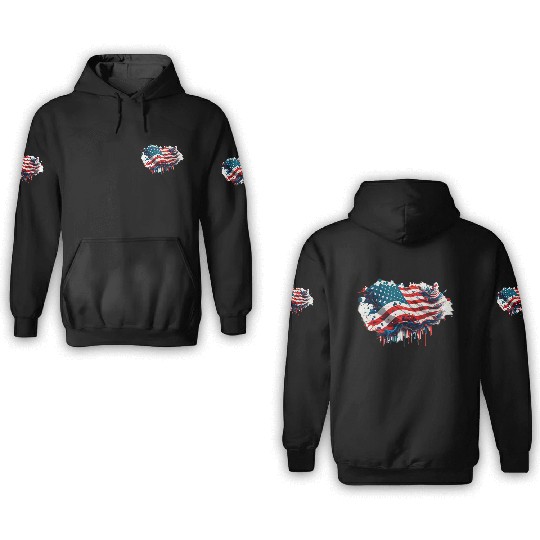 Patriotic Flow 3D Hoodies