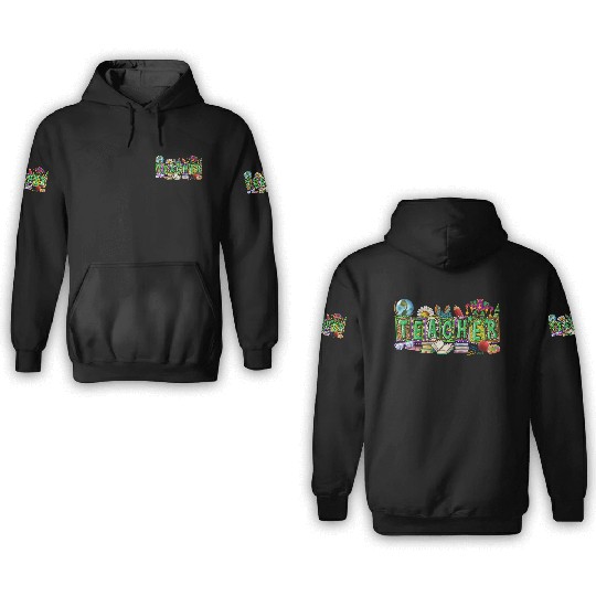 Mardi Gras Teacher 3D Hoodies