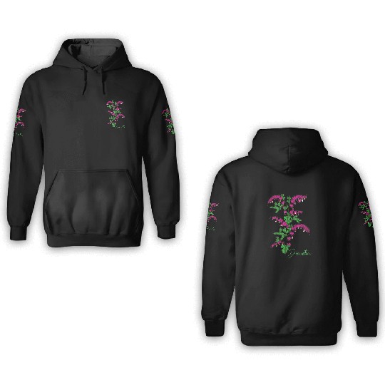 Bleeding heart flower Dicentra Bleeding heart 3D Hoodies