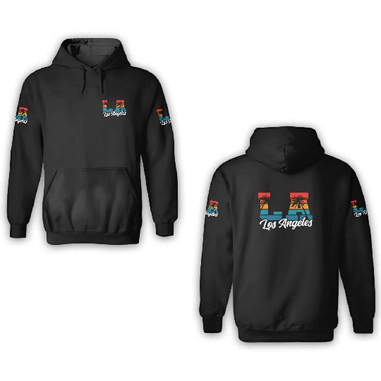 Los Angeles LA California Gift 3D Hoodies