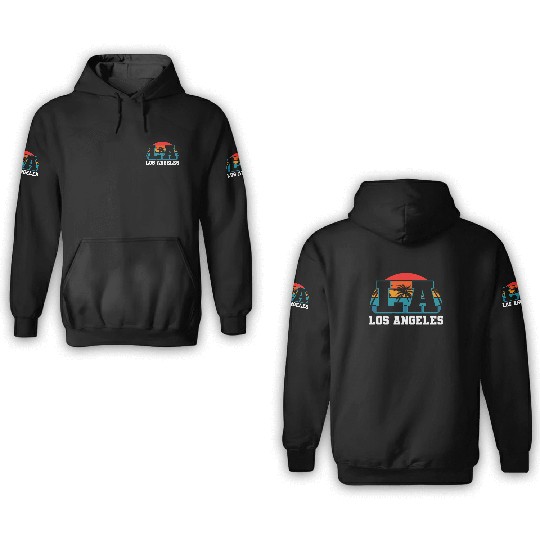 Los Angeles LA California Gift 3D Hoodies