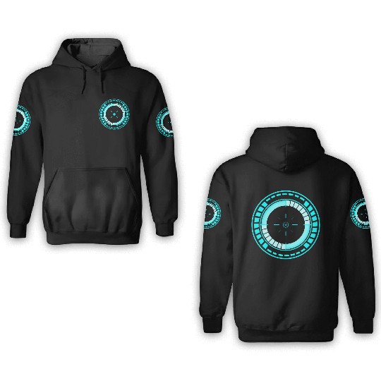 Cyberpunk teleporter 13 3D Hoodies