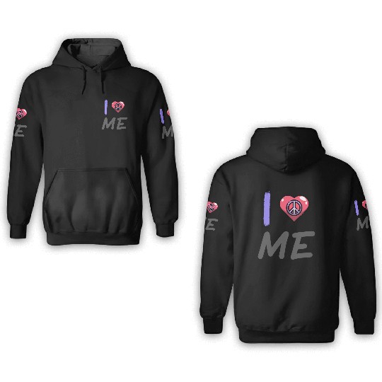 I Love Me 8 3D Hoodies