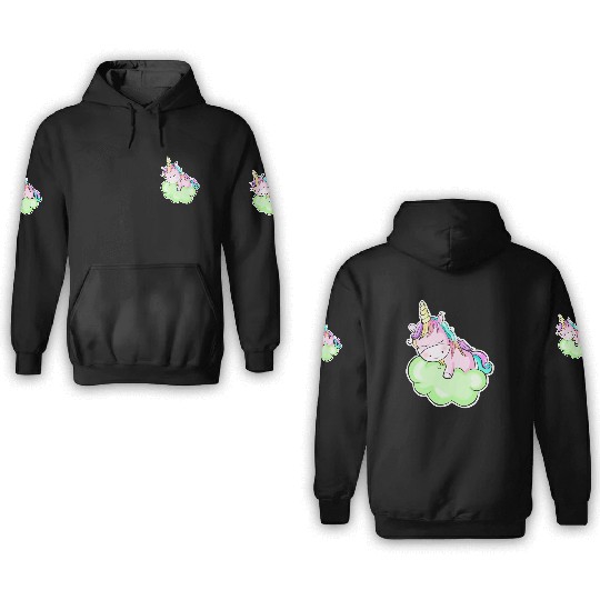 sleepy pony. 3D Hoodies