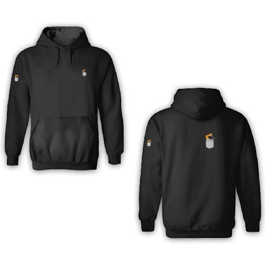 Robot Robotics Engineer Pocket 3D Hoodies