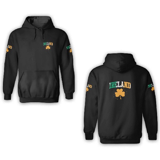 Ireland shamrock Irish St. Patrick's Day 3D Hoodies