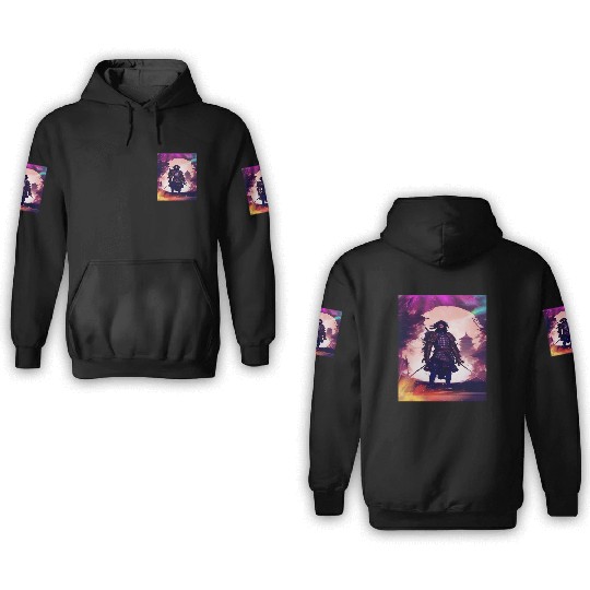 Samurai Japan Japanese Anime Katana Manga samurai 3D Hoodies