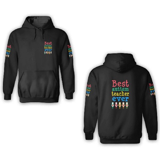 Autism Teacher Gift 3D Hoodies
