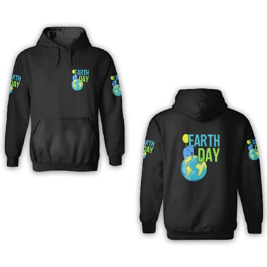 Earth Day 2019 3D Hoodies Great Vintage Ear Elephant S