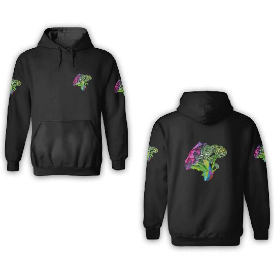 Origami Broccoli: Delightful and Whimsical Paper 3D Hoodies