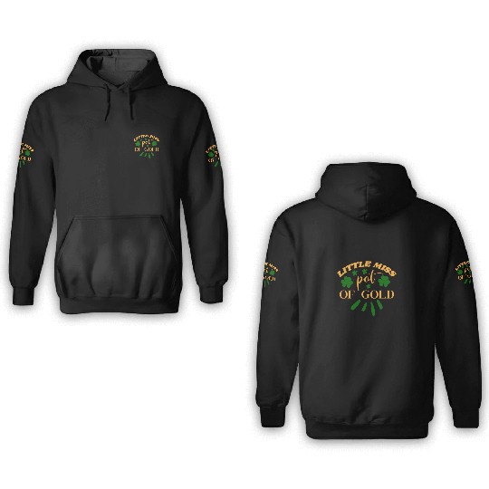 Little miss pot of gold 3D Hoodies
