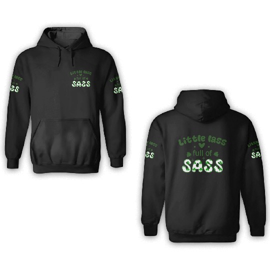 Little Patricks Day Sublimation Graphics 3D Hoodies