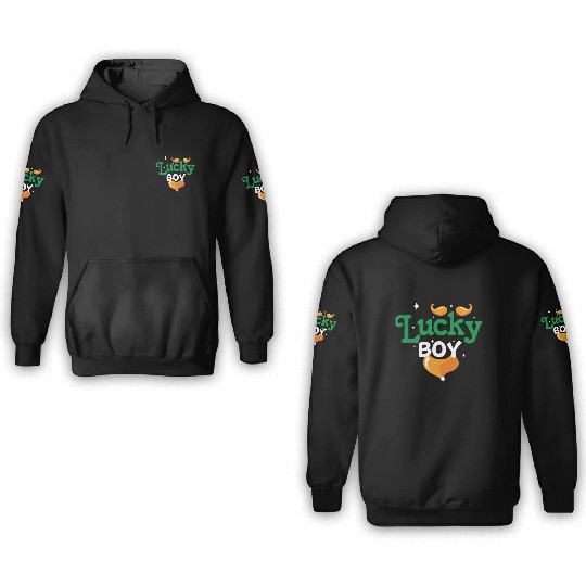 lucky boy 3D Hoodies