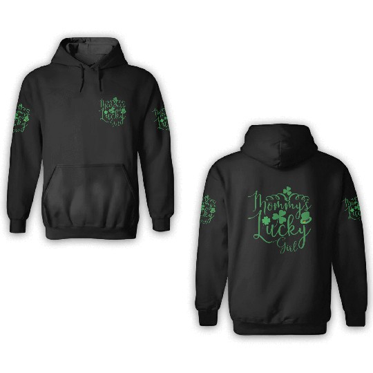 Mommys Lucky Girl 3D Hoodies