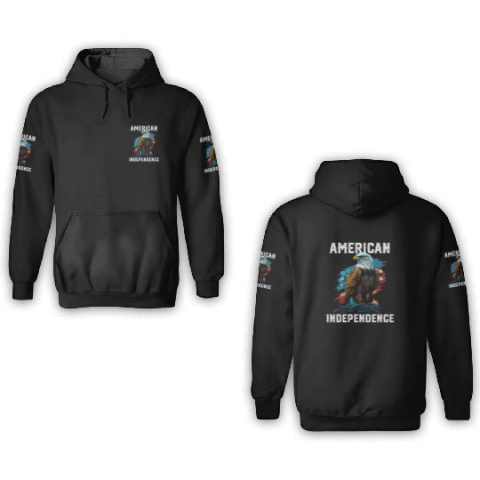 American Independence American Bald Eagle 4th of 3D Hoodies