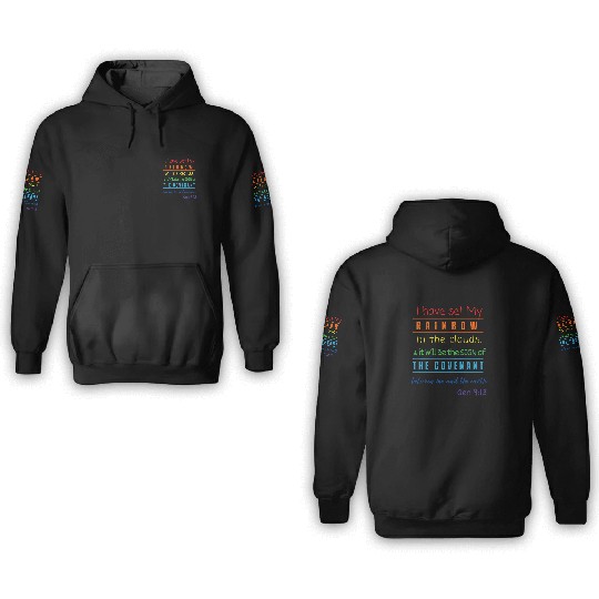 Rainbow, Chroma, Spectrum Splash, Colorburst 3D Hoodies