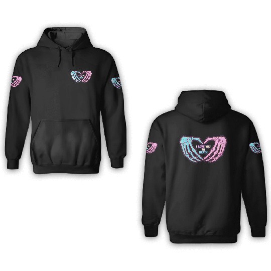 Pastel Goth I Love You To Death 3D Hoodies
