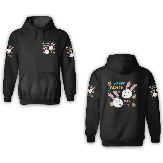 Easter Sunday Bunny 3D Hoodies