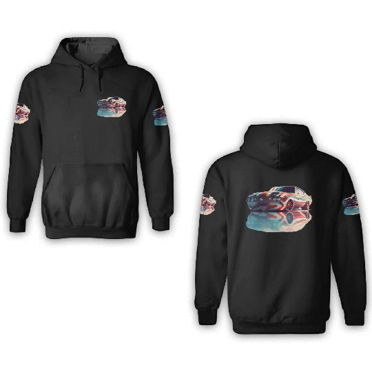 American pride and raw horsepower 3D Hoodies