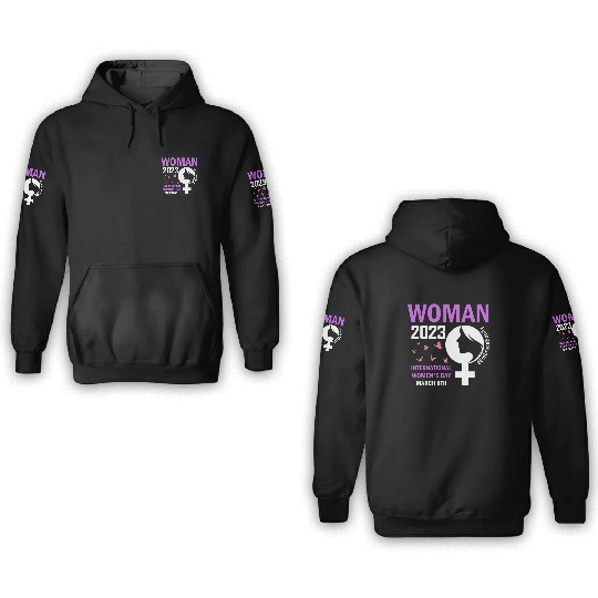International Women's Day 2023 Embrace Equity 3D Hoodies
