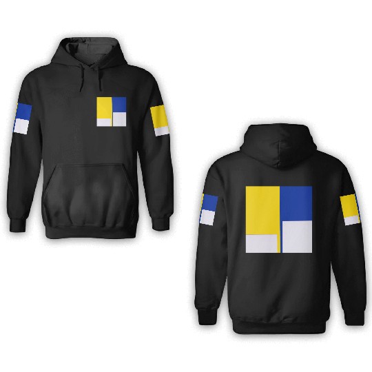 ukranian colors 3D Hoodies