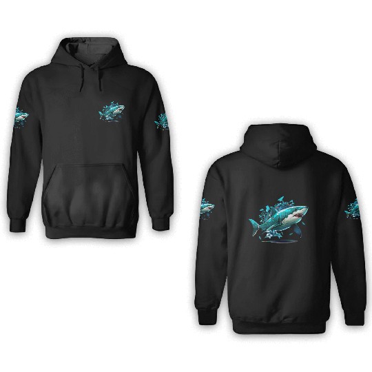 shark game ps 3 3D Hoodies