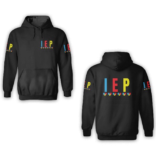 Special Education Autism Teacher 3D Hoodies