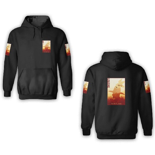 Laramie Wyoming wild west town 3D Hoodies