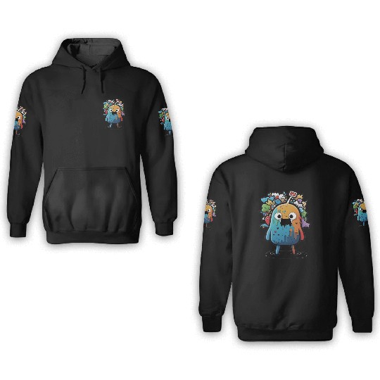 my imaginary friends 3D Hoodies