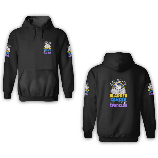 Bladder Cancer Warrior Bladder Cancer Awareness 3D Hoodies