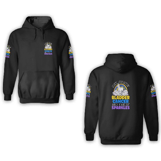 Bladder Cancer Warrior Bladder Cancer Awareness 3D Hoodies