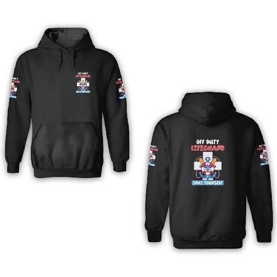 Swimmer Scuba Diving Lifeguard Water Sport 3D Hoodies