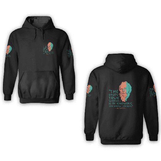 Socrates Stoic Philosophy Quote 3D Hoodies